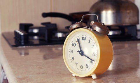 Close-Up Of Clock On Table