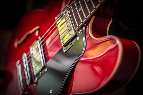 Close-Up Of Electric Guitar