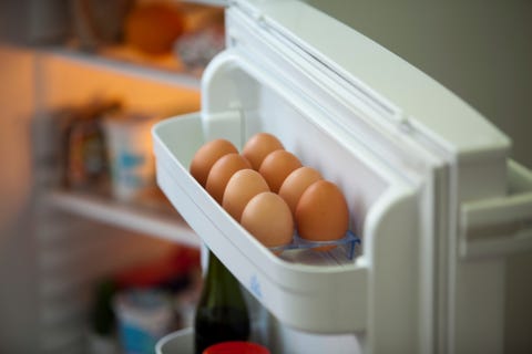 Close-Up Of Food In Refrigerator