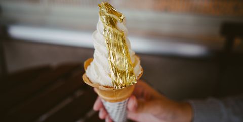 Close-Up Of Hand Holding Ice Cream Cone