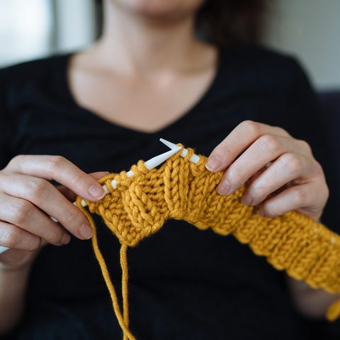 stress relief activities bath knitting