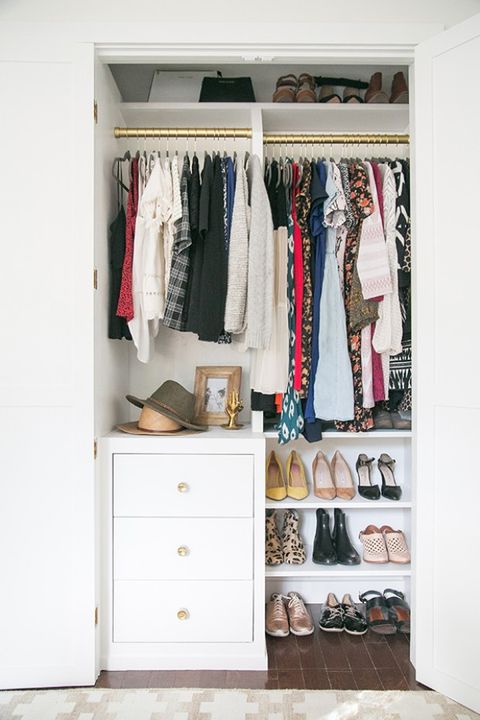 19 Best Small Closet Organization Ideas, Narrow Dresser For Closet