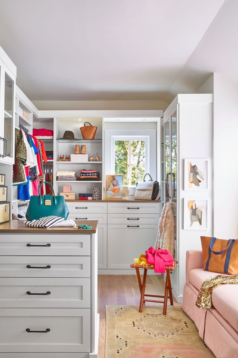 Upper closet storage