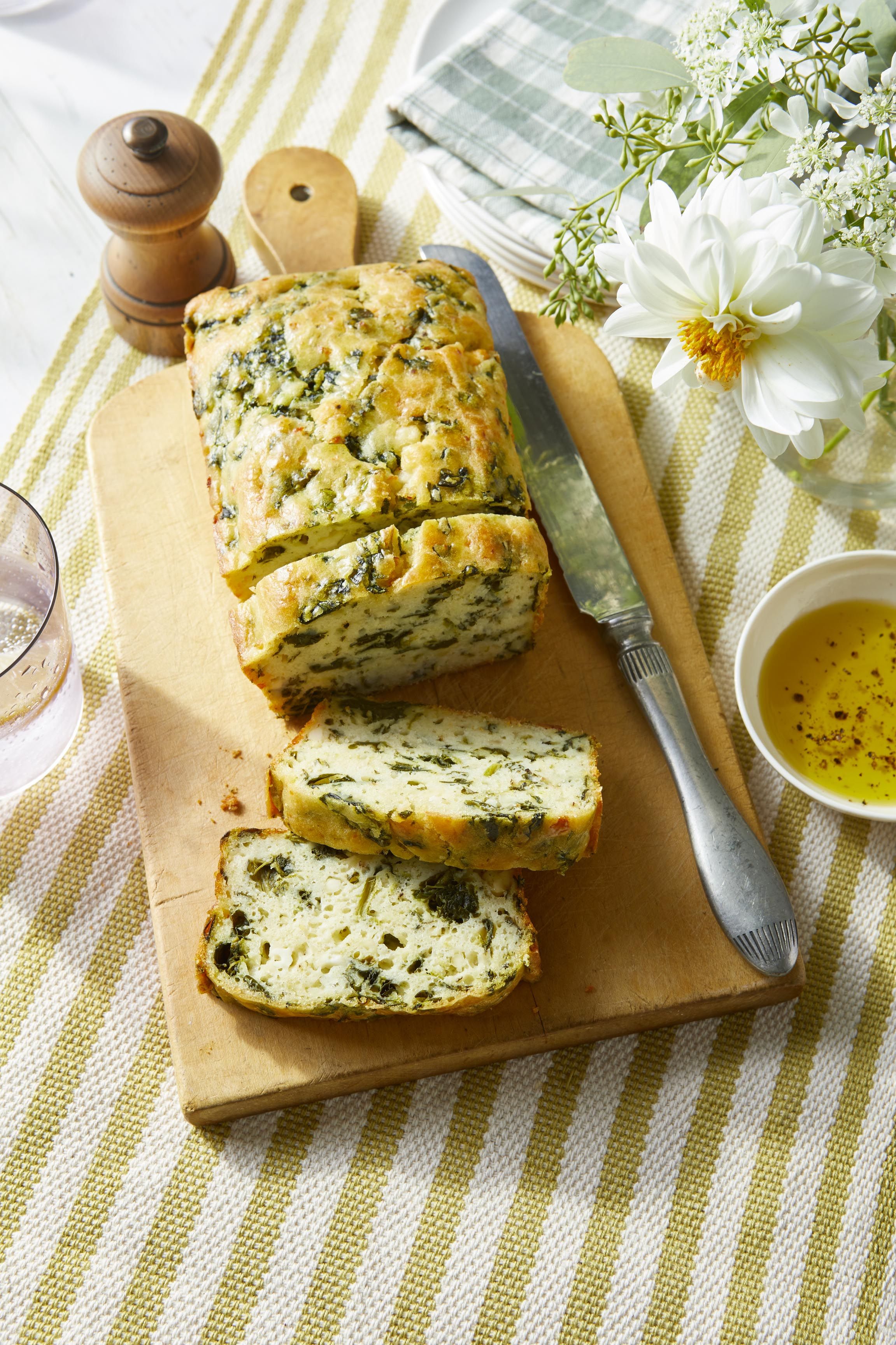 Spinach and Feta Quick Bread image