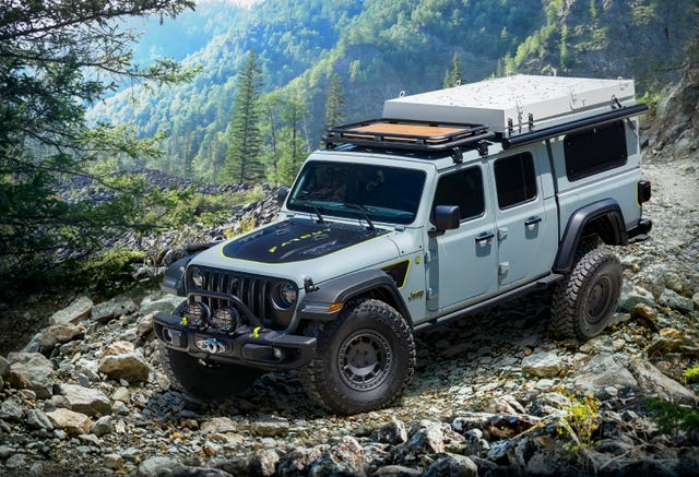 Jeep Farout Concept Makes Gladiator into an Overlander, Stove and All