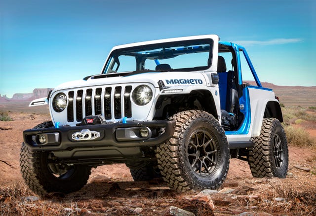 Jeep Builds an EV, Stick-Shift Wrangler for Easter Jeep Safari