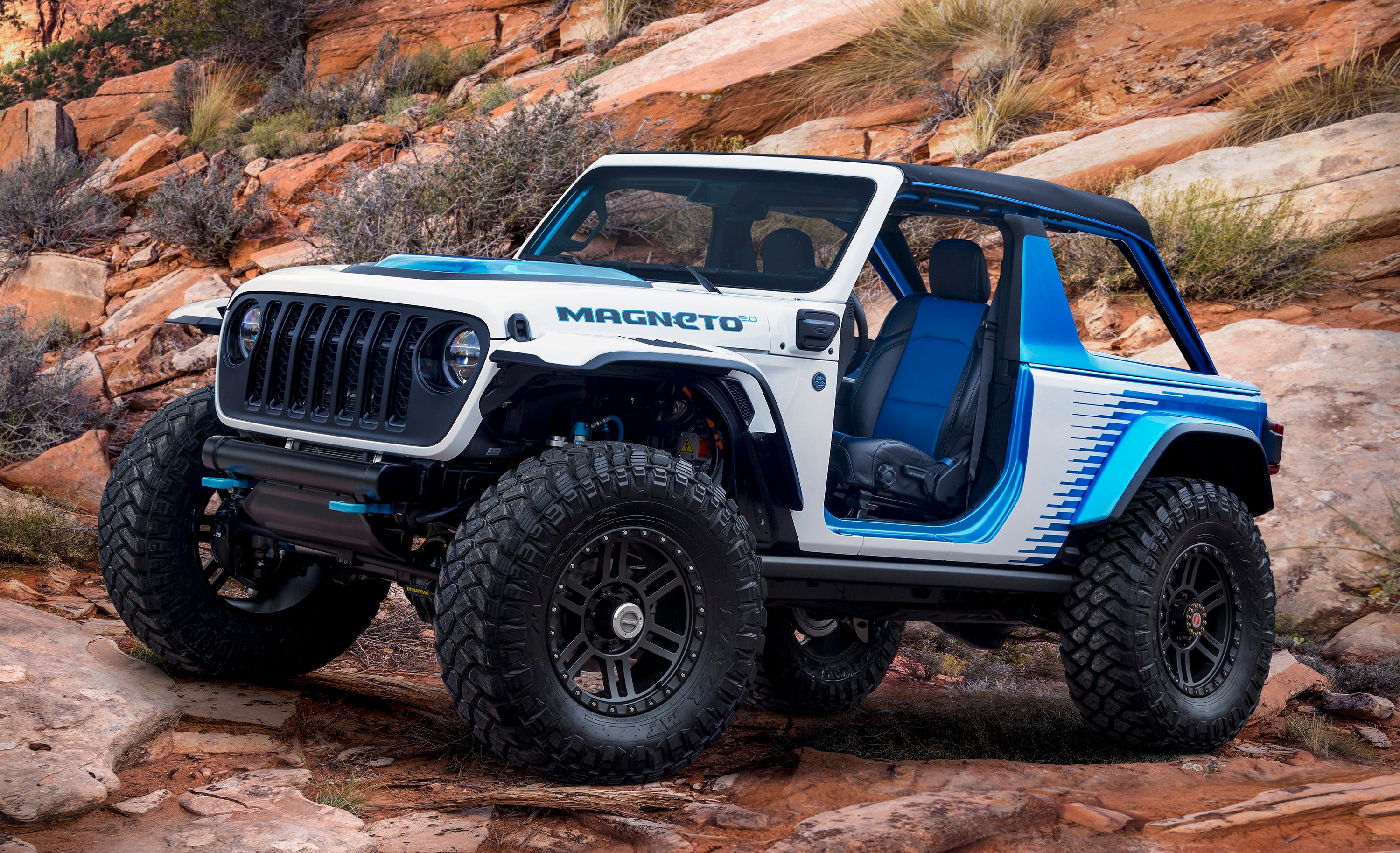 The Jeep Wrangler Magneto 2.0 Is an EV Concept That Hits 60 MPH in 2 Seconds