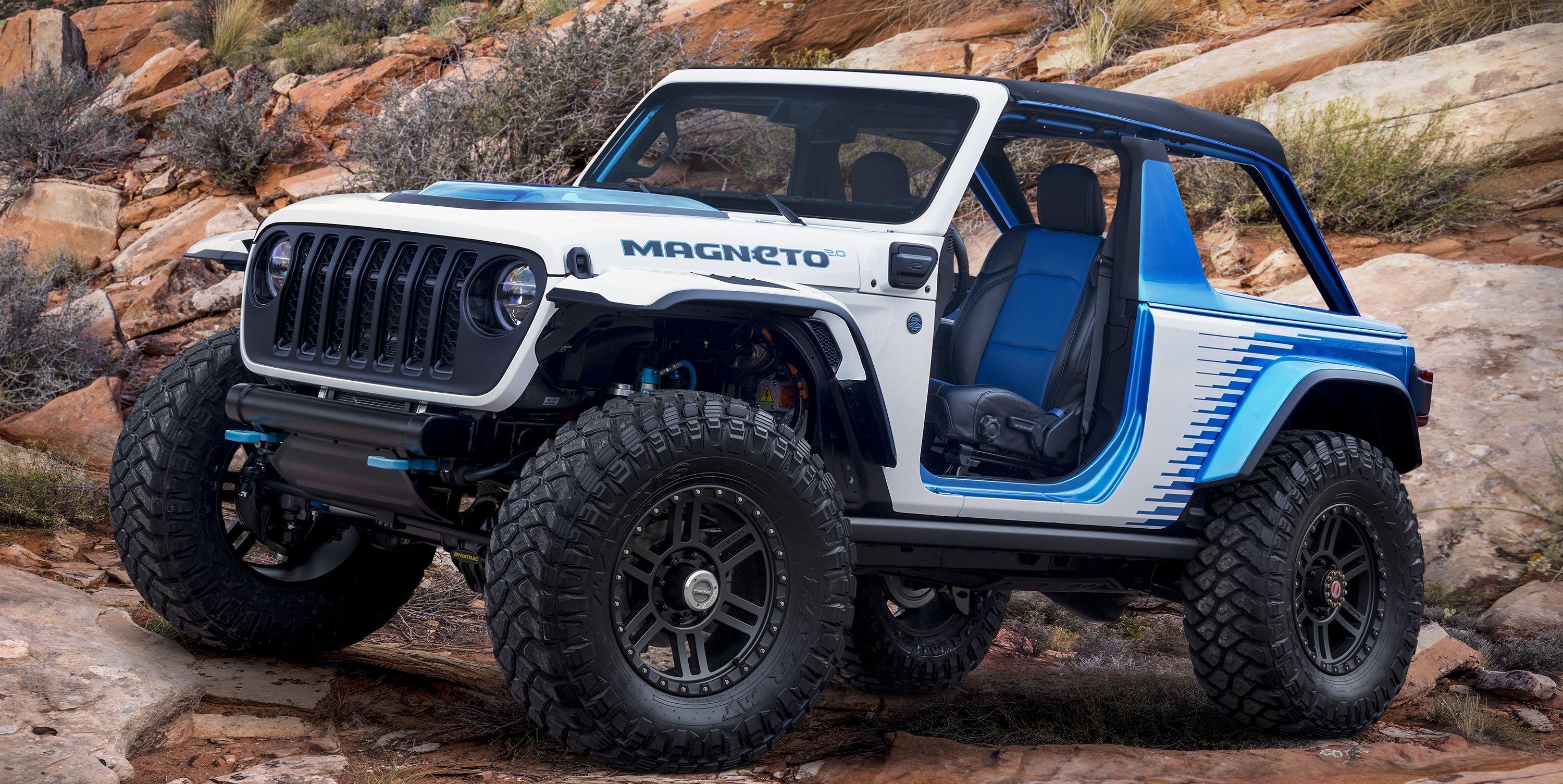 The Jeep Wrangler Magneto 2.0 Is an EV Concept That Hits 60 MPH in 2 Seconds