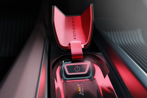 shifter on dodge electric muscle car concept