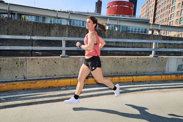 coach jess movold running around nyc on tuesday, march 9, 2021