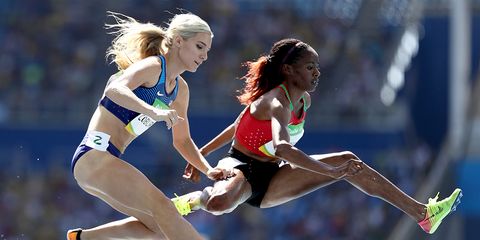 Emma Coburn and Beatice Chepkoech in first round of Olympic steeplechase