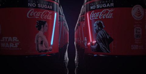 Coca Cola Launches Star Wars Bottles With Lightsabers That Glow