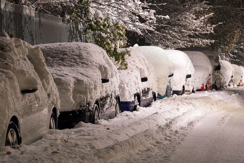 coches con nieve tras filomena
