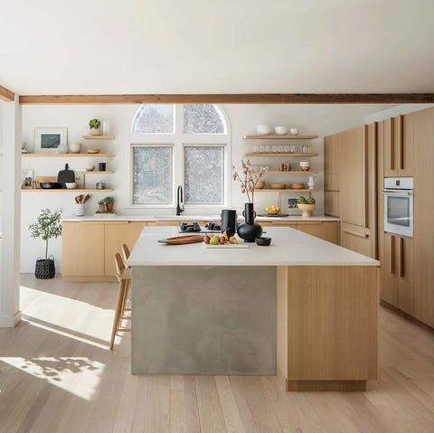 Cocina moderna con office antes y después