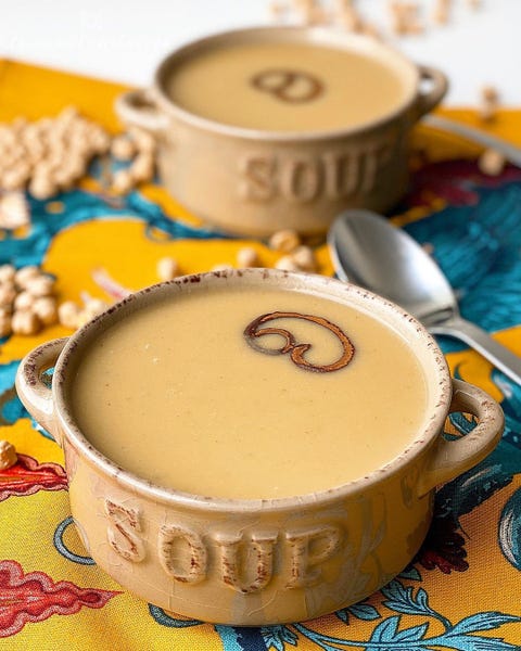 sopa de garbanzos con canela