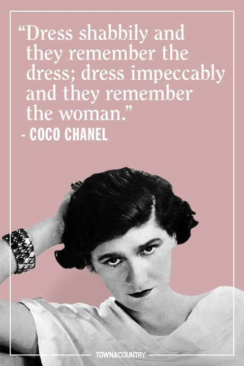 Englisch chanel sprüche Coco Chanel