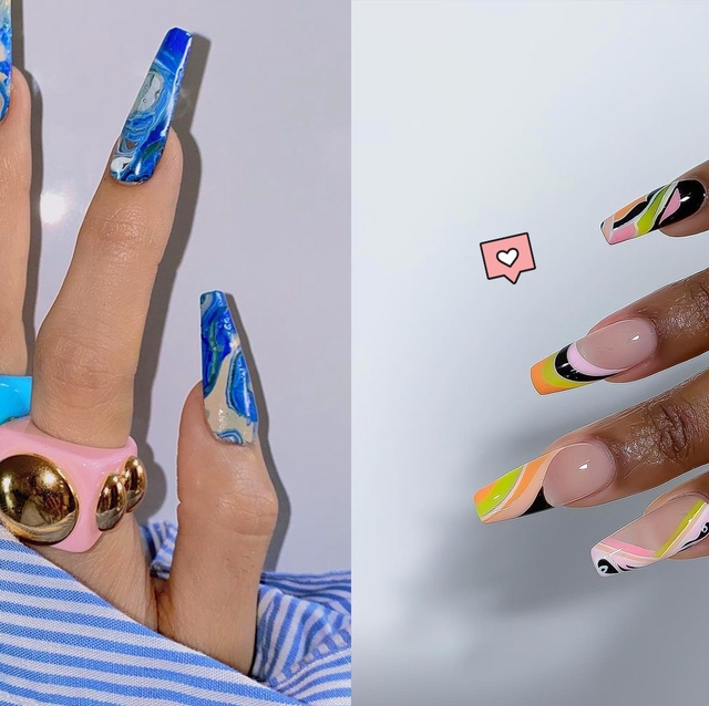 27 Best Coffin Nail Ideas And Manicure Inspo To Try In 21