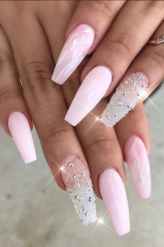 Create Elegant Look with Nails Acrylic Coffin