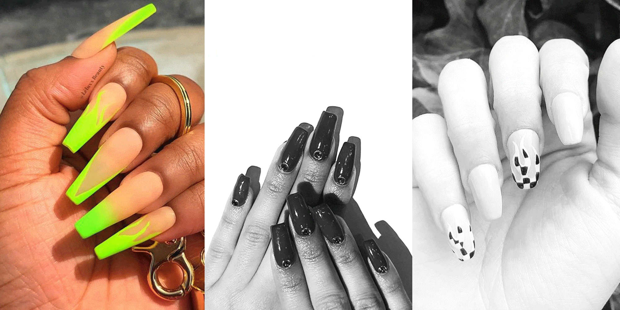 13 Coffin Nail Art Ideas To Copy Best Designs For Short Or