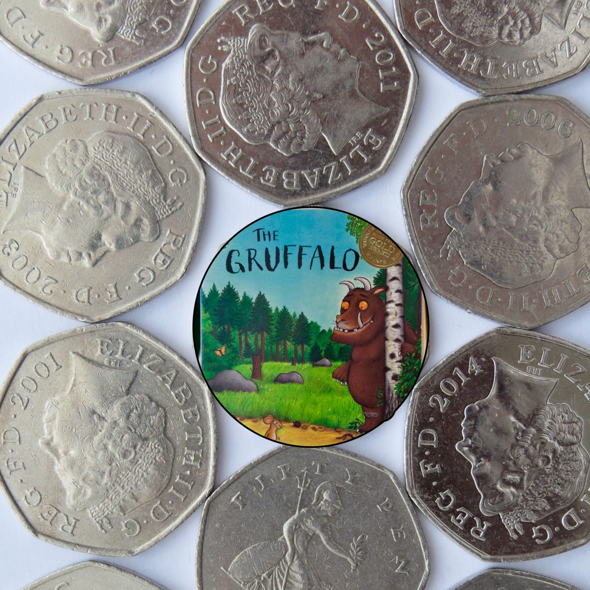 The Gruffalo 50p coins have been launched by the Royal Mint