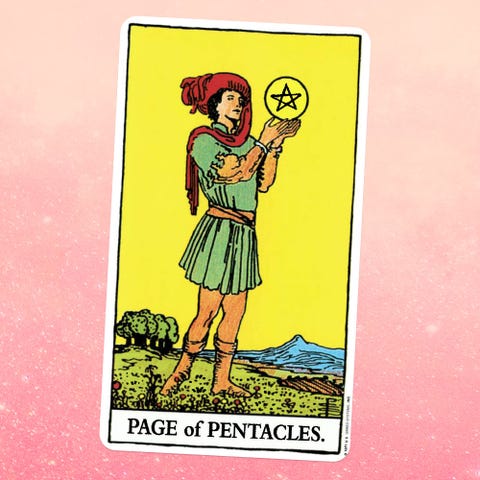 Page of Coins - Tarot page of coins tarot