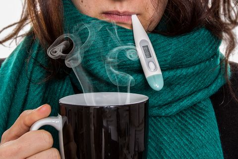 Do not take your temperature straight after drinking a hot drink.