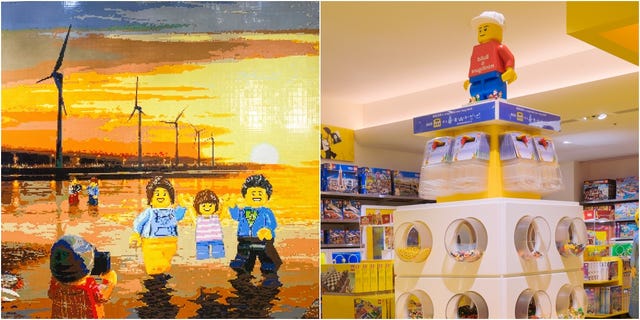 樂高lego授權專賣店進駐台中大遠百 萬顆樂高拼成高美濕地 話題商品一次看