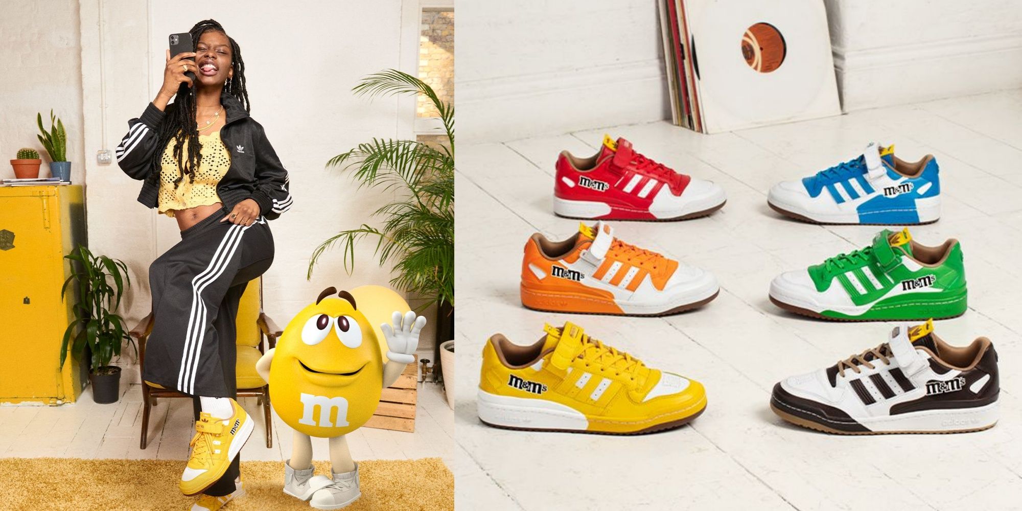 adidas Originals X M&M'S聯名球鞋來了！甜甜巧克力豆躍上雙腳，6款