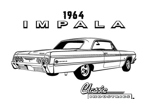 Printable Coloring Page Impala