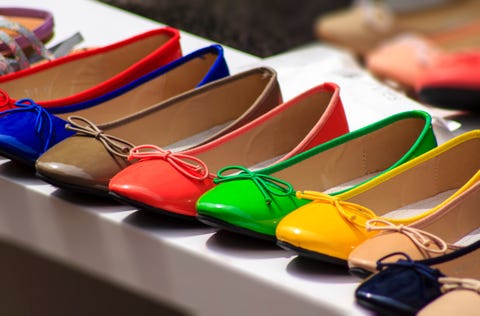 colorful ballet flats