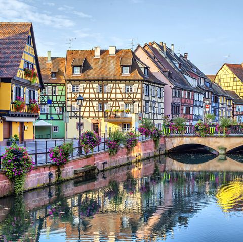colorful traditional french houses in colmar