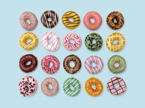 Colourful doughnuts