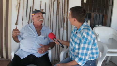 'La Paisana' Eva Hache en Comares. 'La Paisana' Eva Hache en Comares.