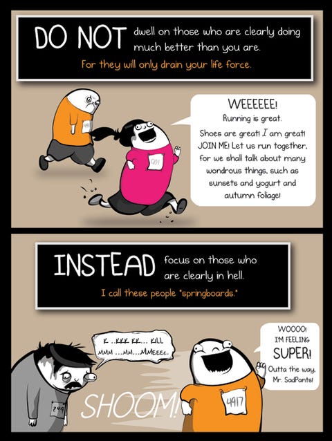 The Oatmeal S Dos And Do Nots Of Running Your First Marathon Runner S World