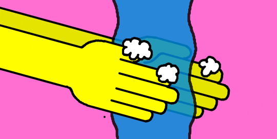 Resultado de imagen de lavado de manos EN GIF