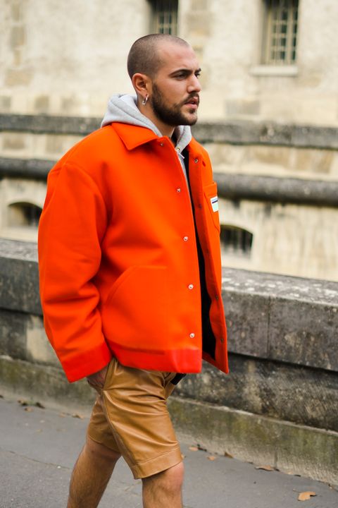 Pintura Pelmel bolso abrigo naranja hombre angustia Vegetales Fundador