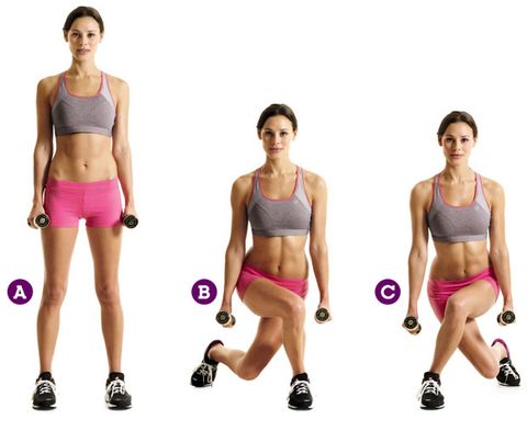 Cross-Behind Lunges