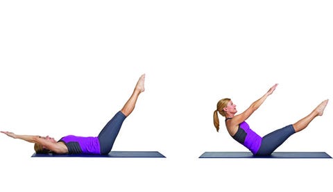 Master The Teaser: The Pilates Move For A Flat Belly | Prevention