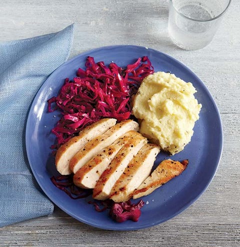 chicken with cabbage and parsnip puree chicken with cabbage and parsnip puree
