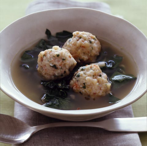 Asian Soup with Shrimp Dumplings