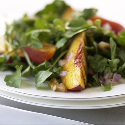image Grilled Nectarine and Watercress Salad