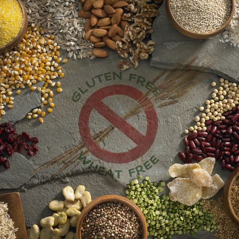 compilation of gluten and wheat free ingredients