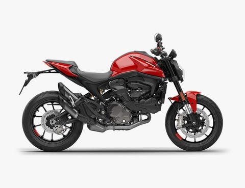 ducati scrambler on blank background