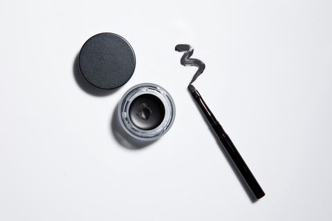 Conceptual Image of Cosmetics Eye Liner. Topview.