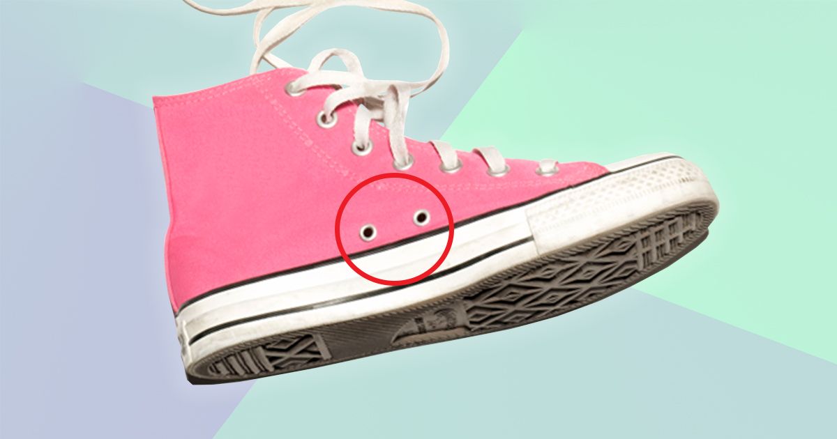 why Converse shoes have holes in the side