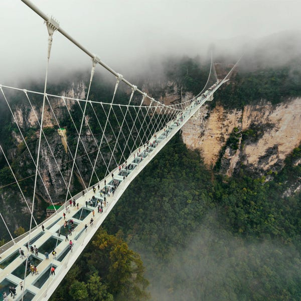 Asitektur Jembatan Terindah di Dunia - Glass bridge, China