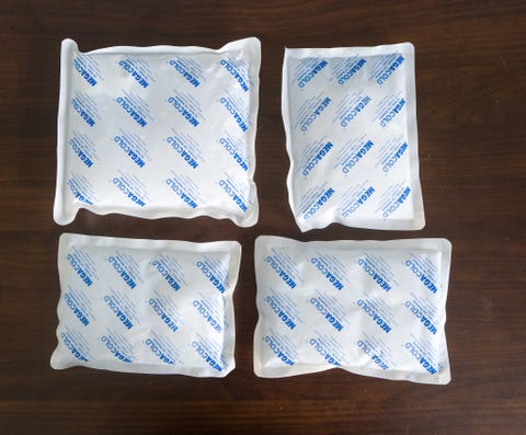 Ice packs for cooling vest
