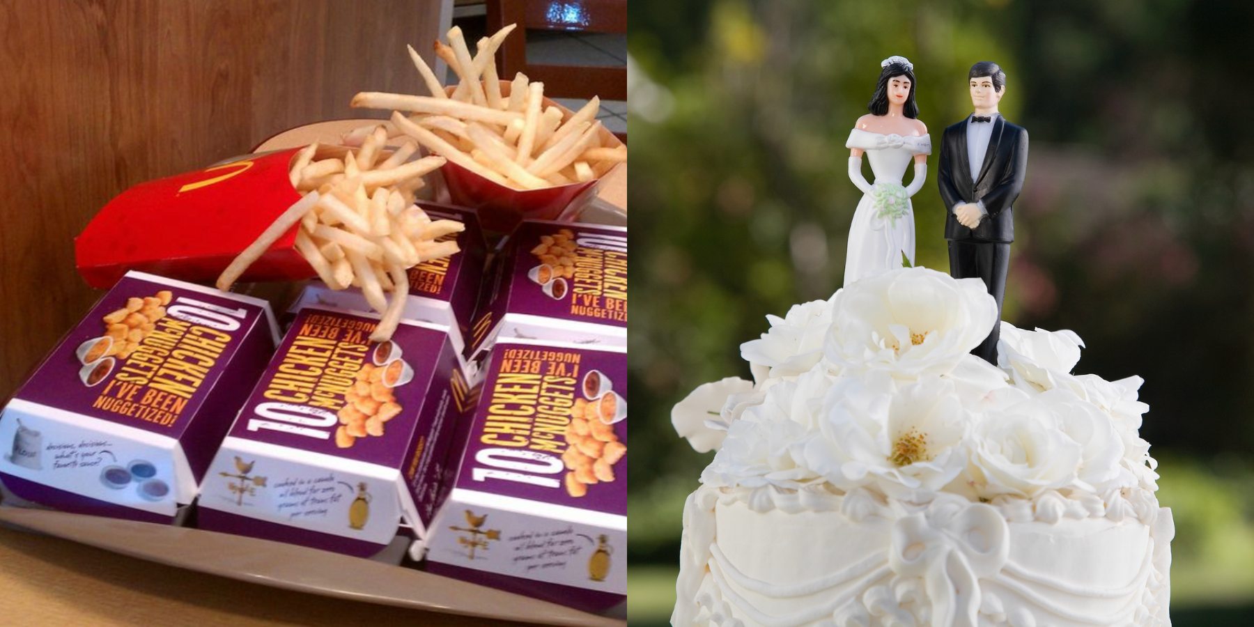 Wedding Guests Left Stunned After Bride & Groom Serve McDonald's At Reception