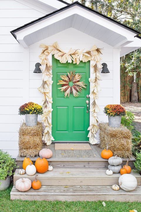 corn husk thanksgiving wreath