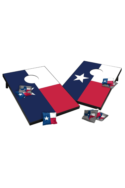texas state flag cornhole tailgate toss game